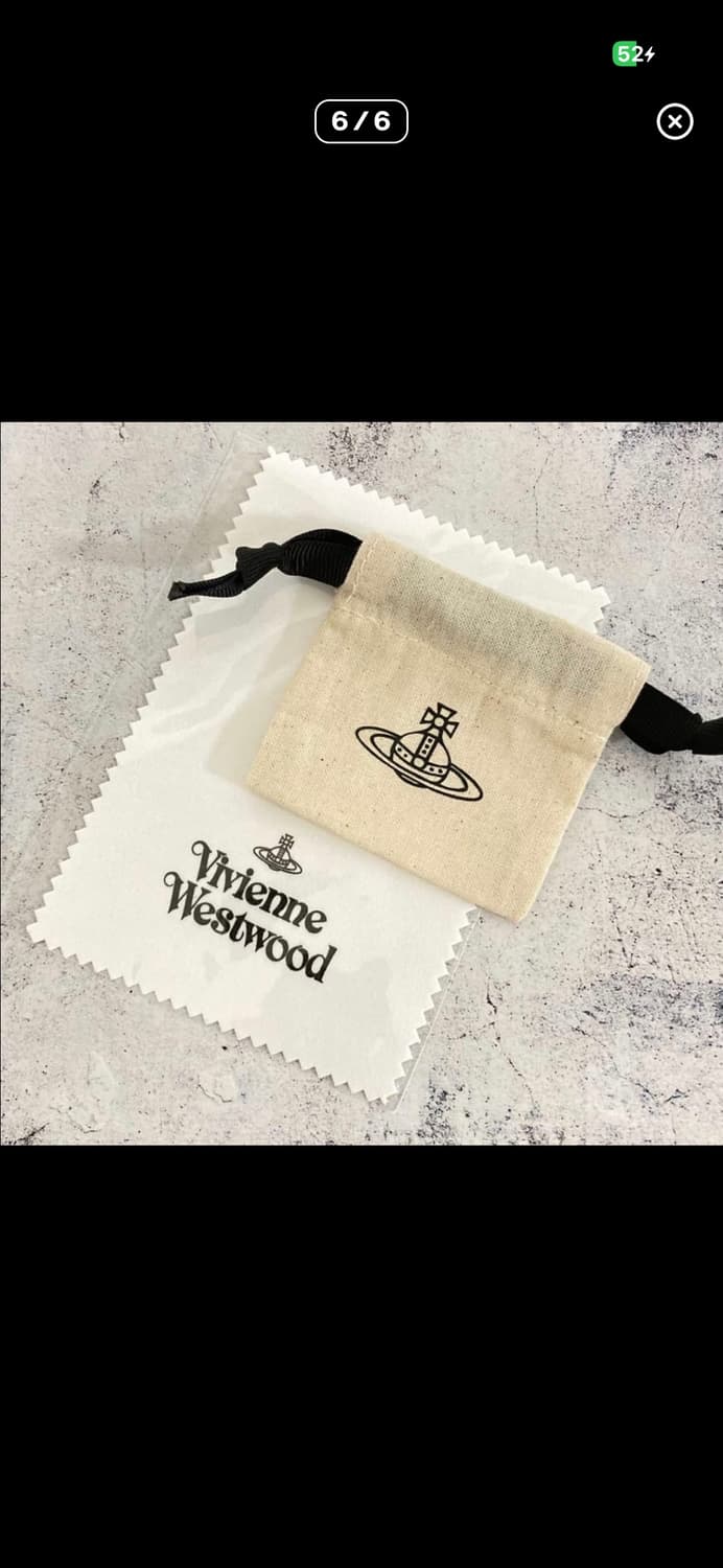 비비안웨스트우드 아카이브 큐빌크리스탈 골드실버 2단링 반지 상품이미지6