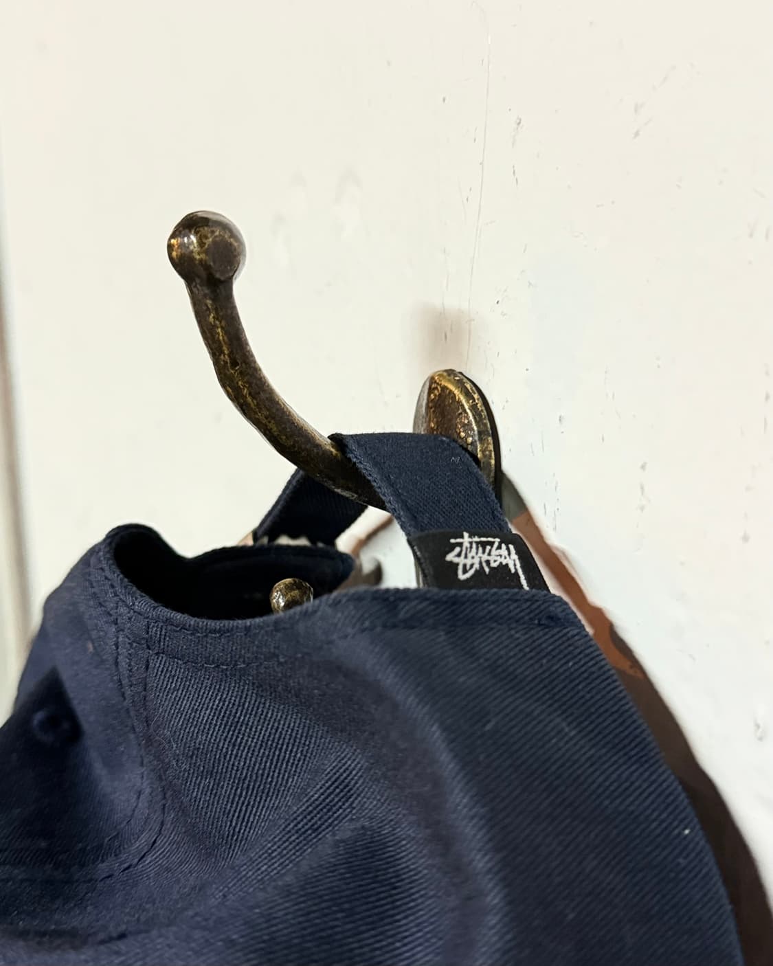 스투시 재팬 STU 아치 스트랩백 캡 네이비 OS 상품이미지4