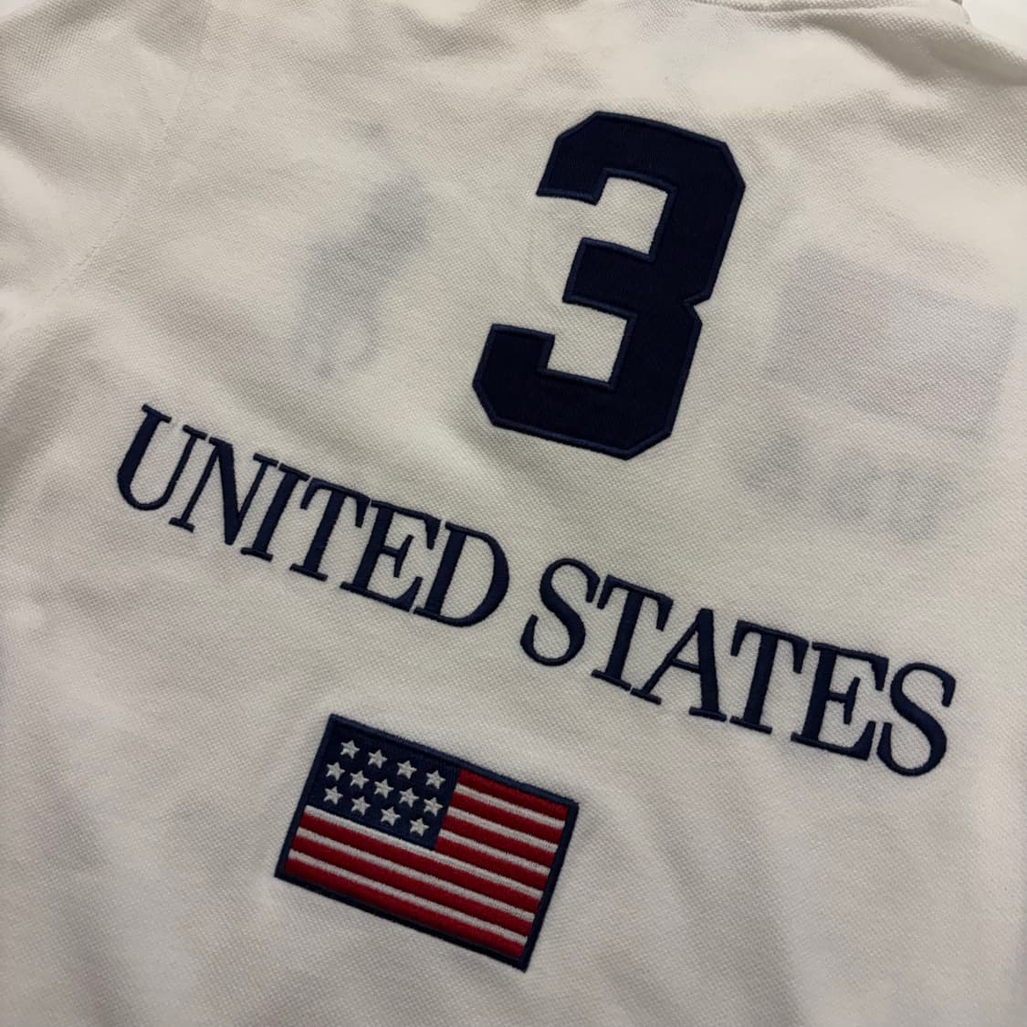 [M] 폴로 랄프로렌 USA 성조기 반팔 카라티 화이트 B818 상품이미지9