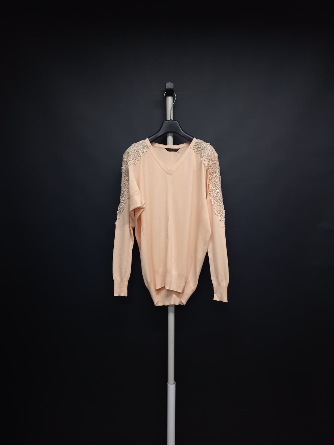 새 미샤 춘추 실크 면 가오리핏 니트 66 77 상품이미지1