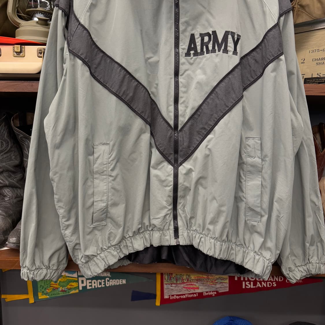 L/R 90s IPFU 1세대 US ARMY 오리지널 V 스카치 바람막이 상품이미지4