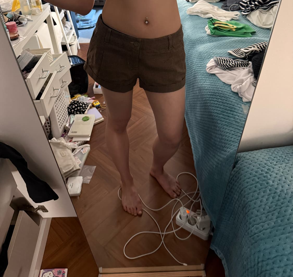 브랜디멜빌 체크 숏팬츠 상품이미지1