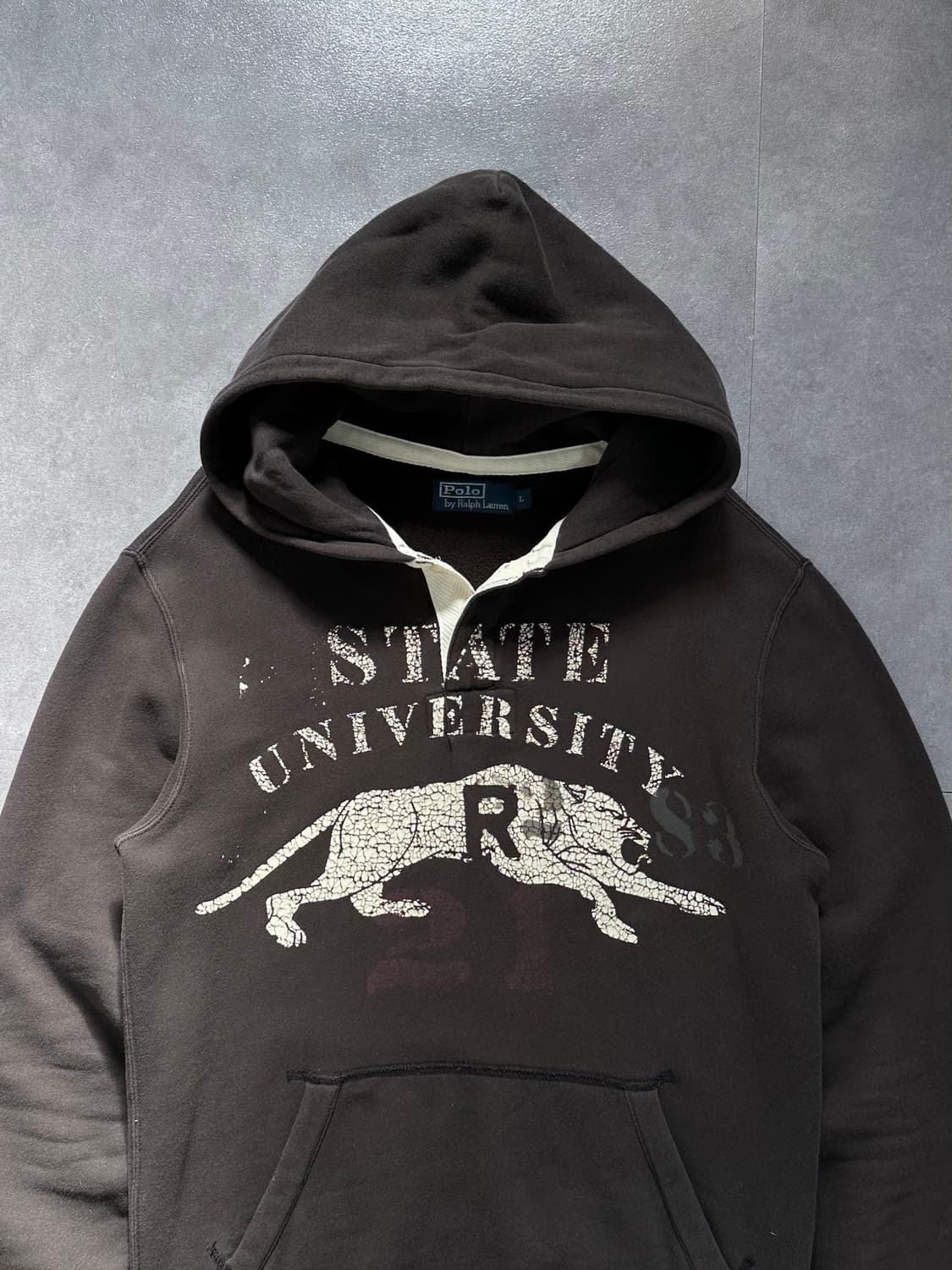 폴로 유니버시티 프린트 크랙 후디 (va.78) 상품이미지2