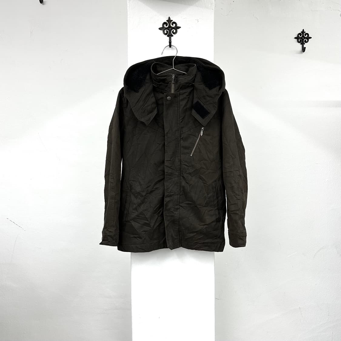 Michel Klein khaki hood jacket  상품이미지3