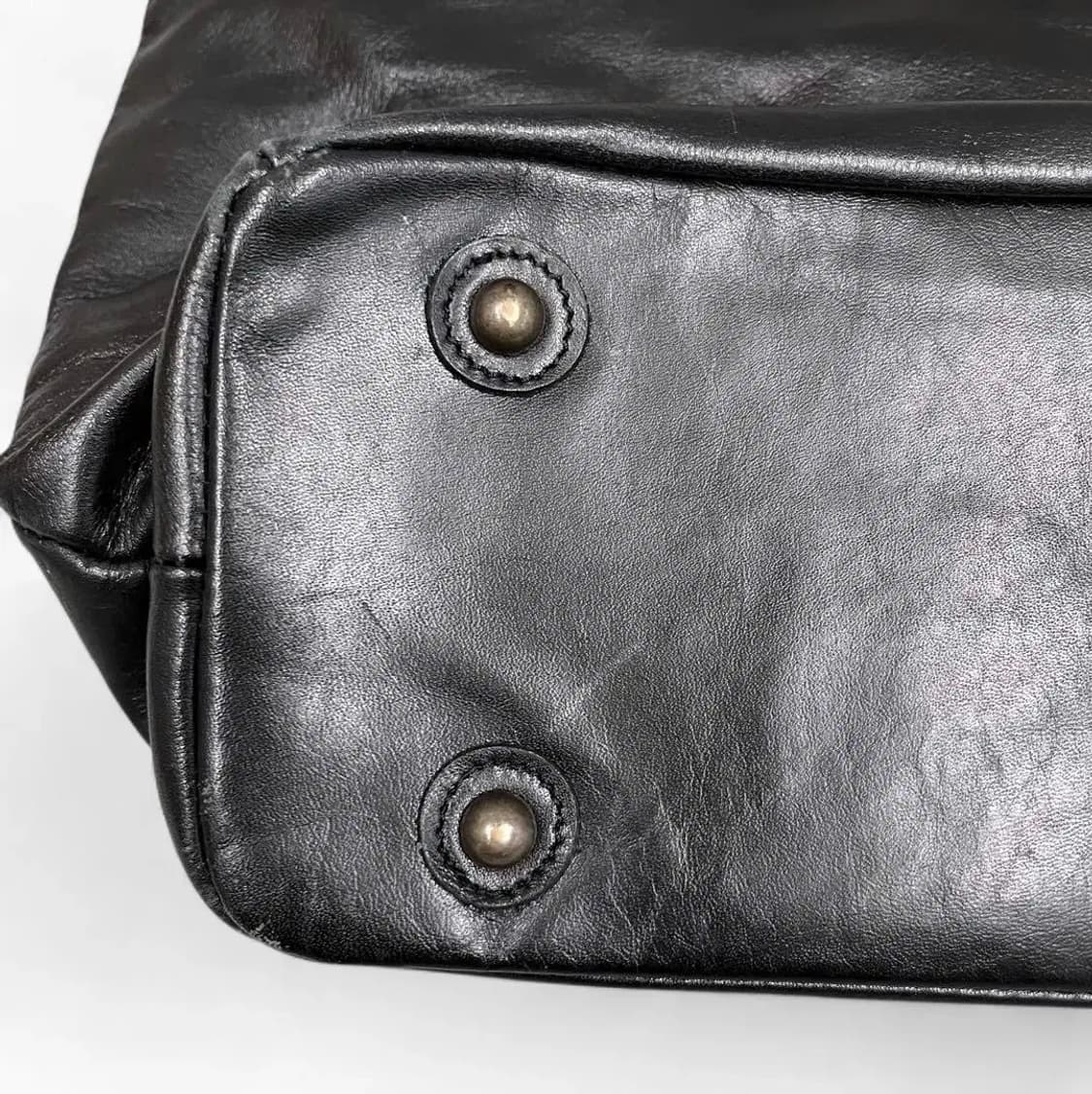 장폴고티에 골드체인 소가죽 토트백 y2k 상품이미지4