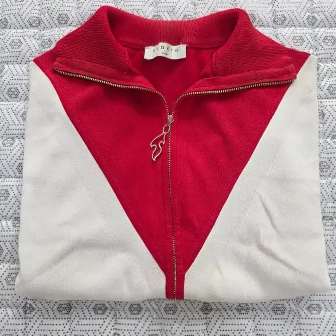 Sandro 산드로 투톤 집업 자켓 가디건 ~55 상품이미지3