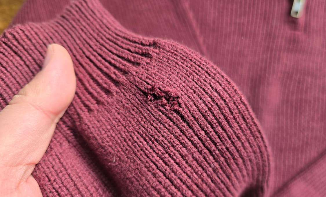 L.L.Bean 엘엘빈 버건디 집업니트 Made In Australia  상품이미지6