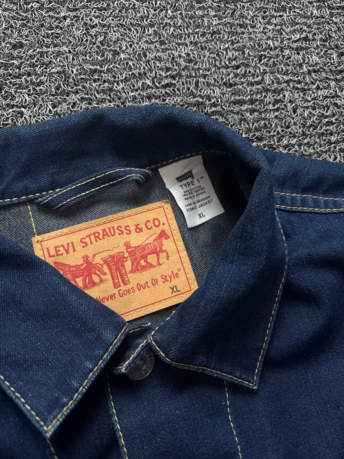 리바이스 type-1 아이코닉 데님 트러커 자켓 1401 상품이미지3