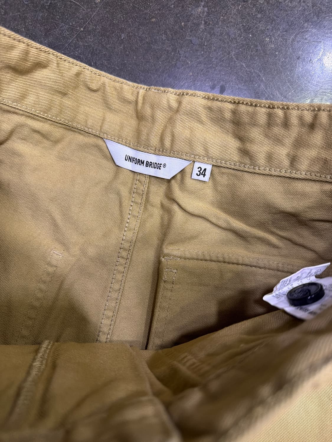 유니폼브릿지 퍼티그팬츠 레귤러핏 베이지 34 상품이미지6