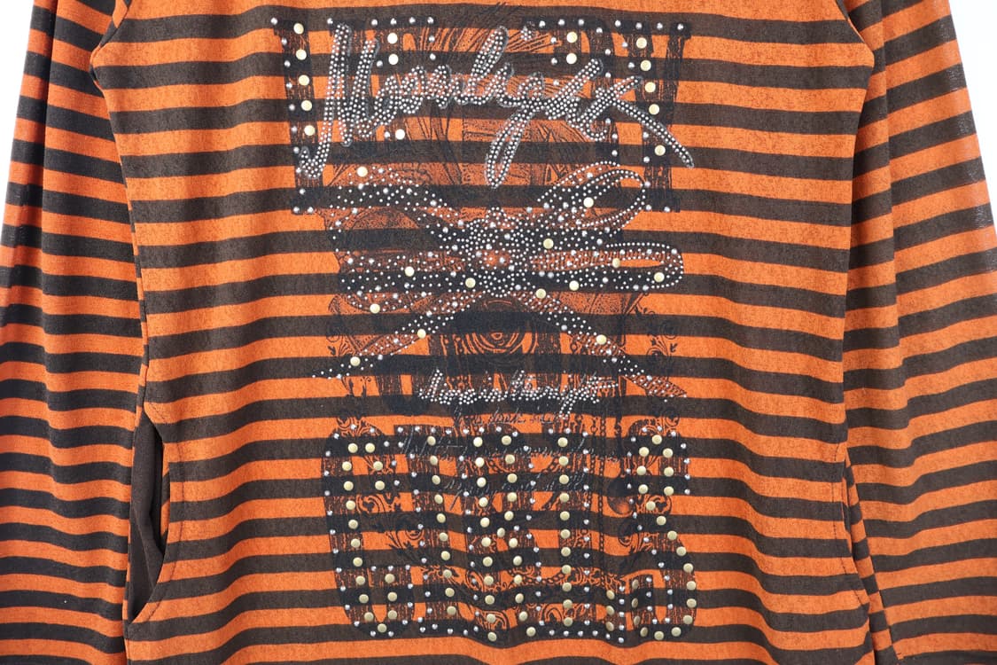 Vintage Y2k Striped Long Sleeve T-Shirts 상품이미지6