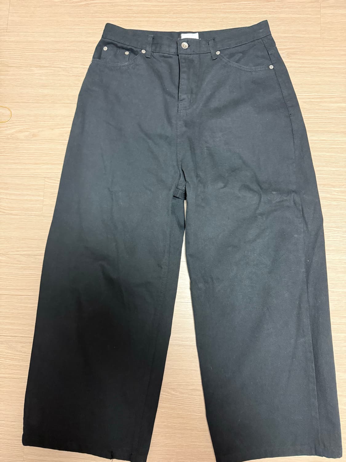 검은색 블랙 데님 팬츠 상품이미지1