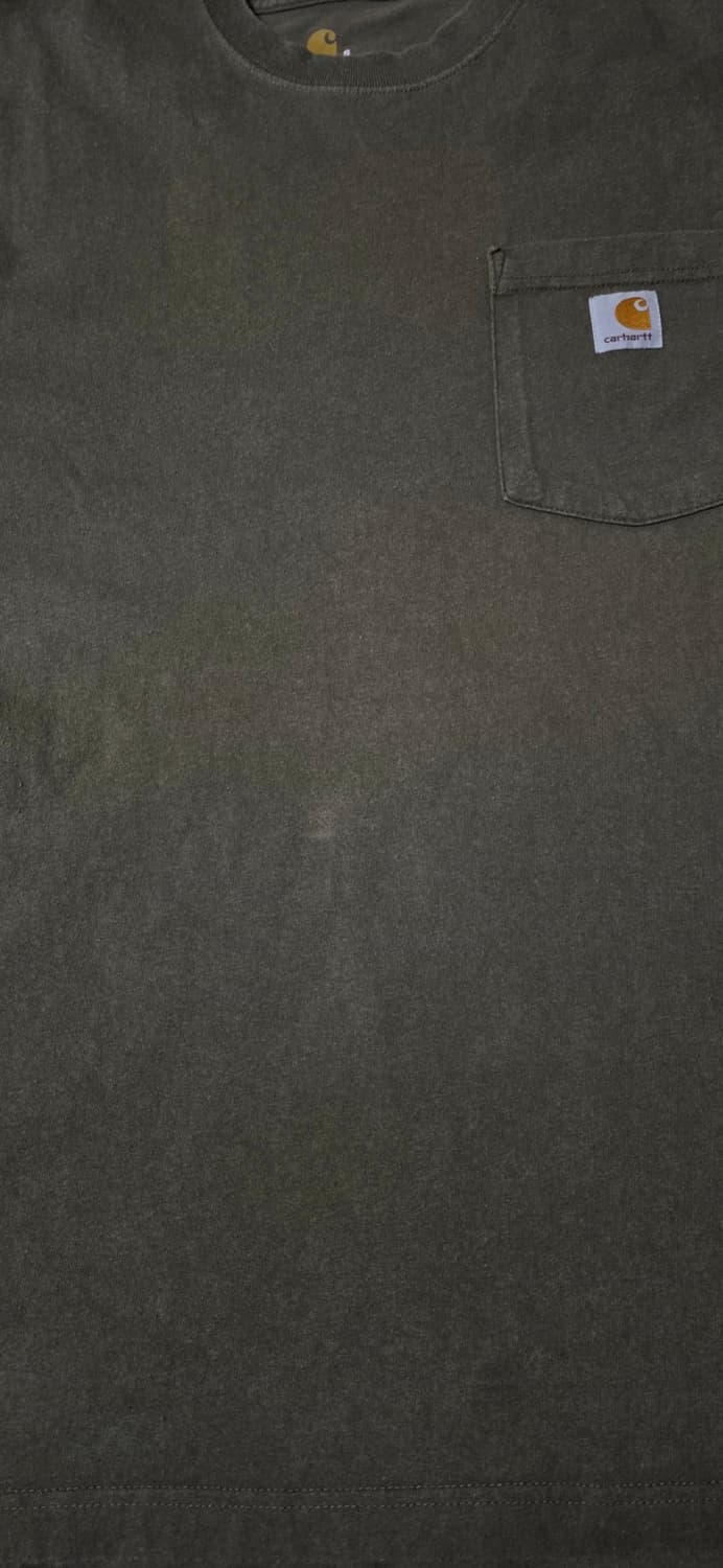 칼하트 포켓 오리지날핏 반팔티 올리브색 S 상품이미지5