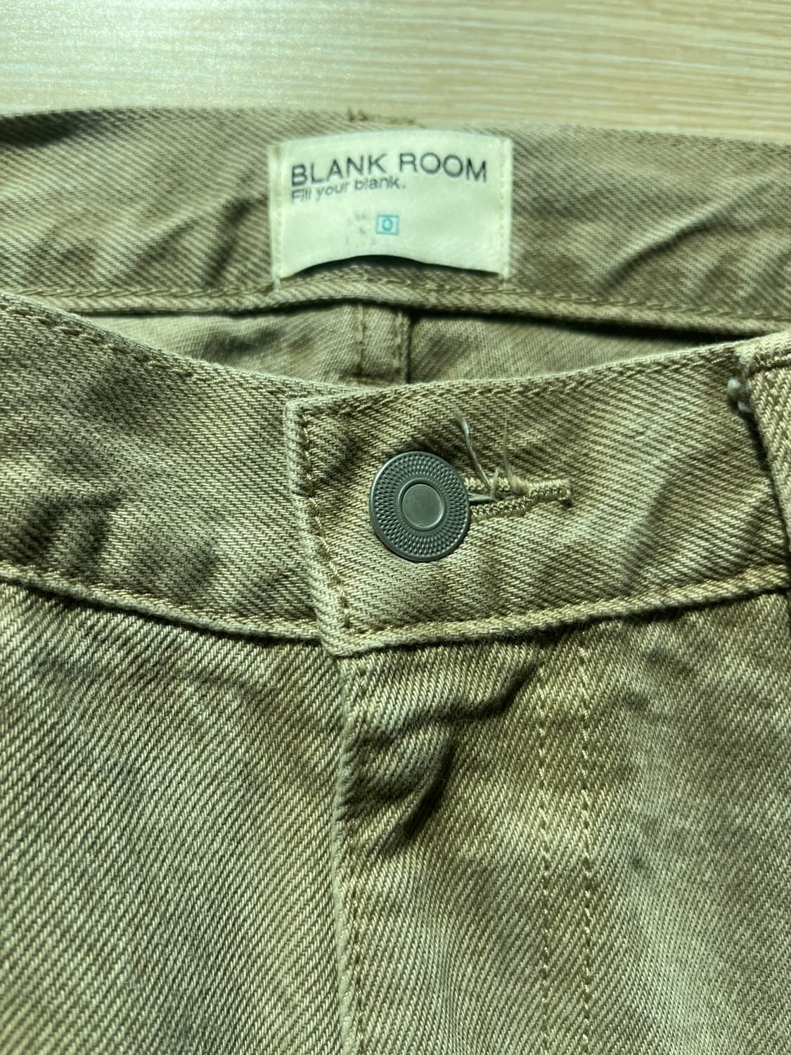 블랭크룸 컨빈스 컬러 데님 팬츠 베이지 0 상품이미지4