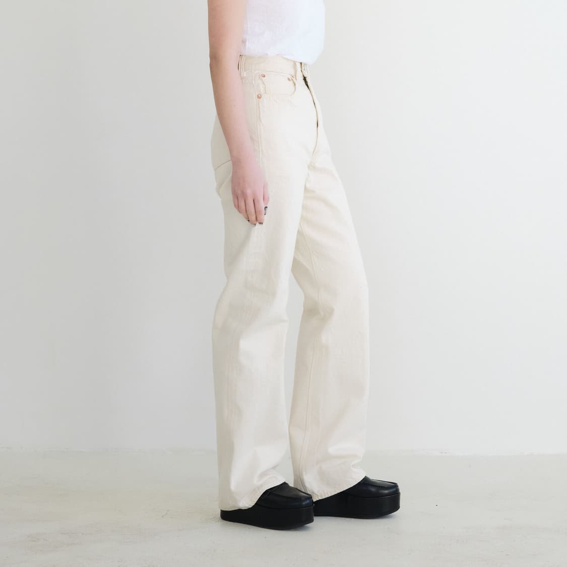 풀카운트 0107ec 먼로 에크루 크림 팬츠 상품이미지1