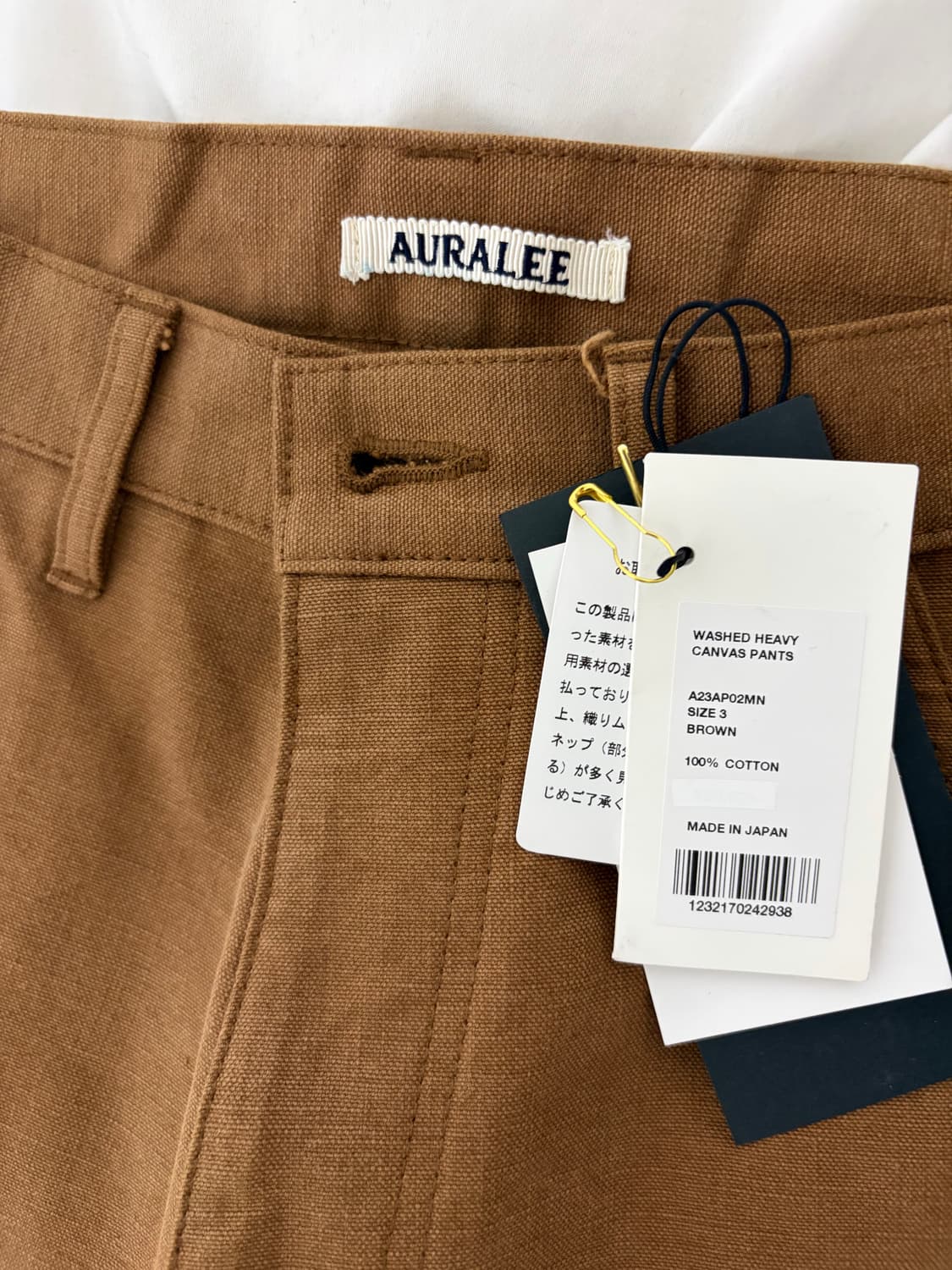  AURALEE WASHED HEAVY CANVAS PANTS 상품이미지3