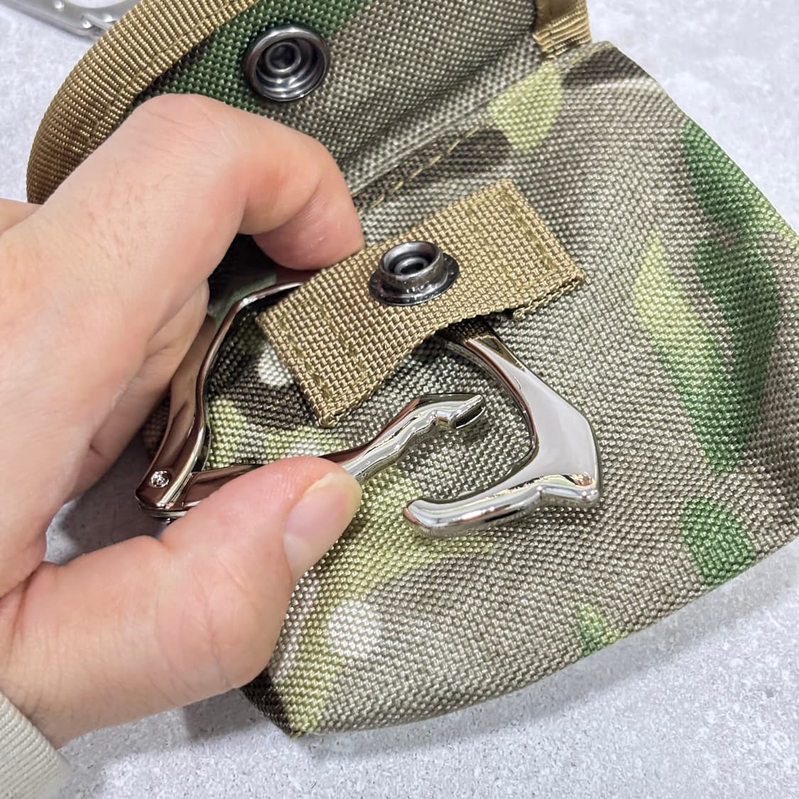 Oribell 카모 밀리터리 카라비너 레이어드 키링 열쇠고리 상품이미지3