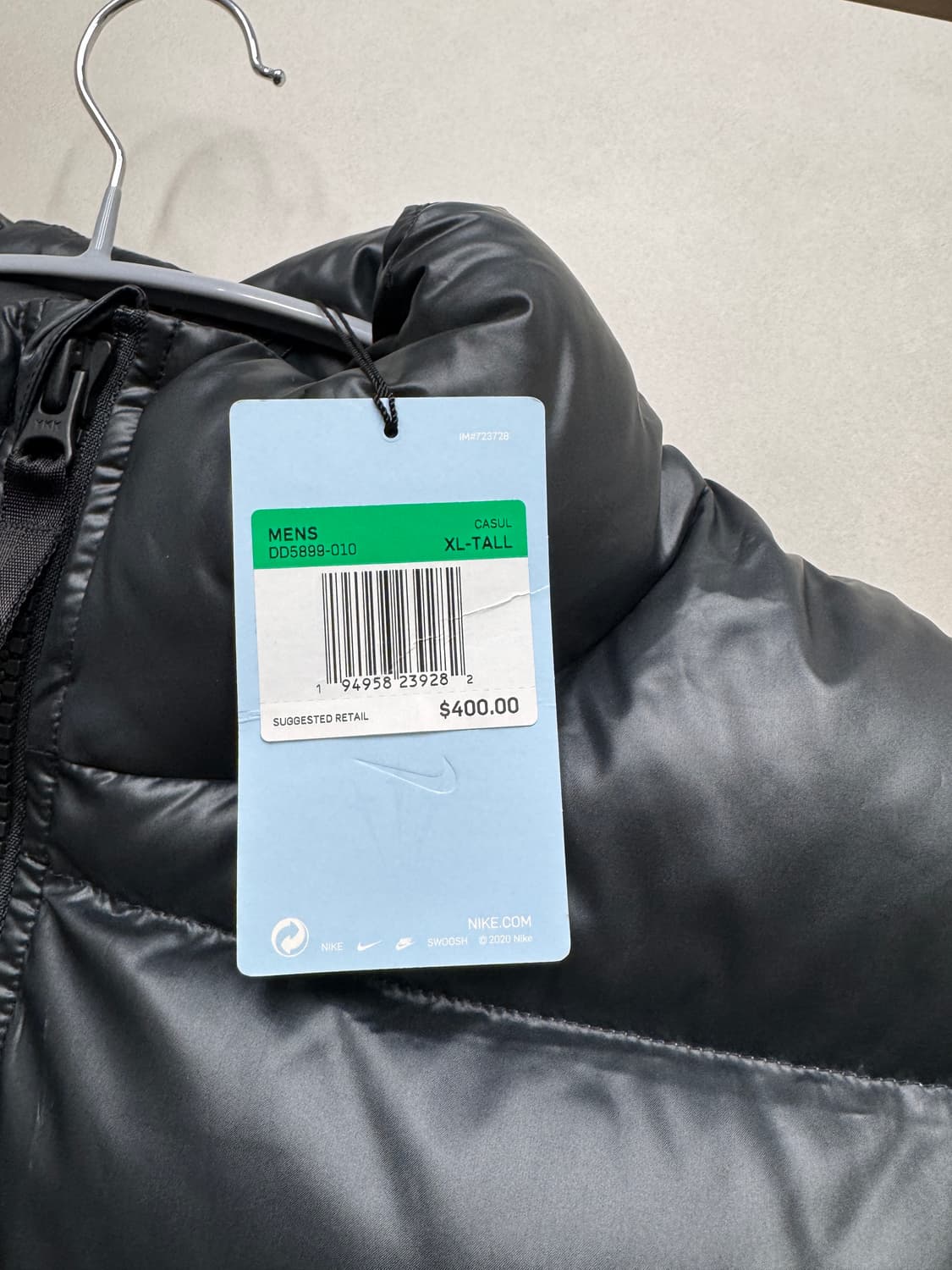 나이키 x 드레이크 녹타 퍼퍼 자켓 블랙 XL-TALL 상품이미지2