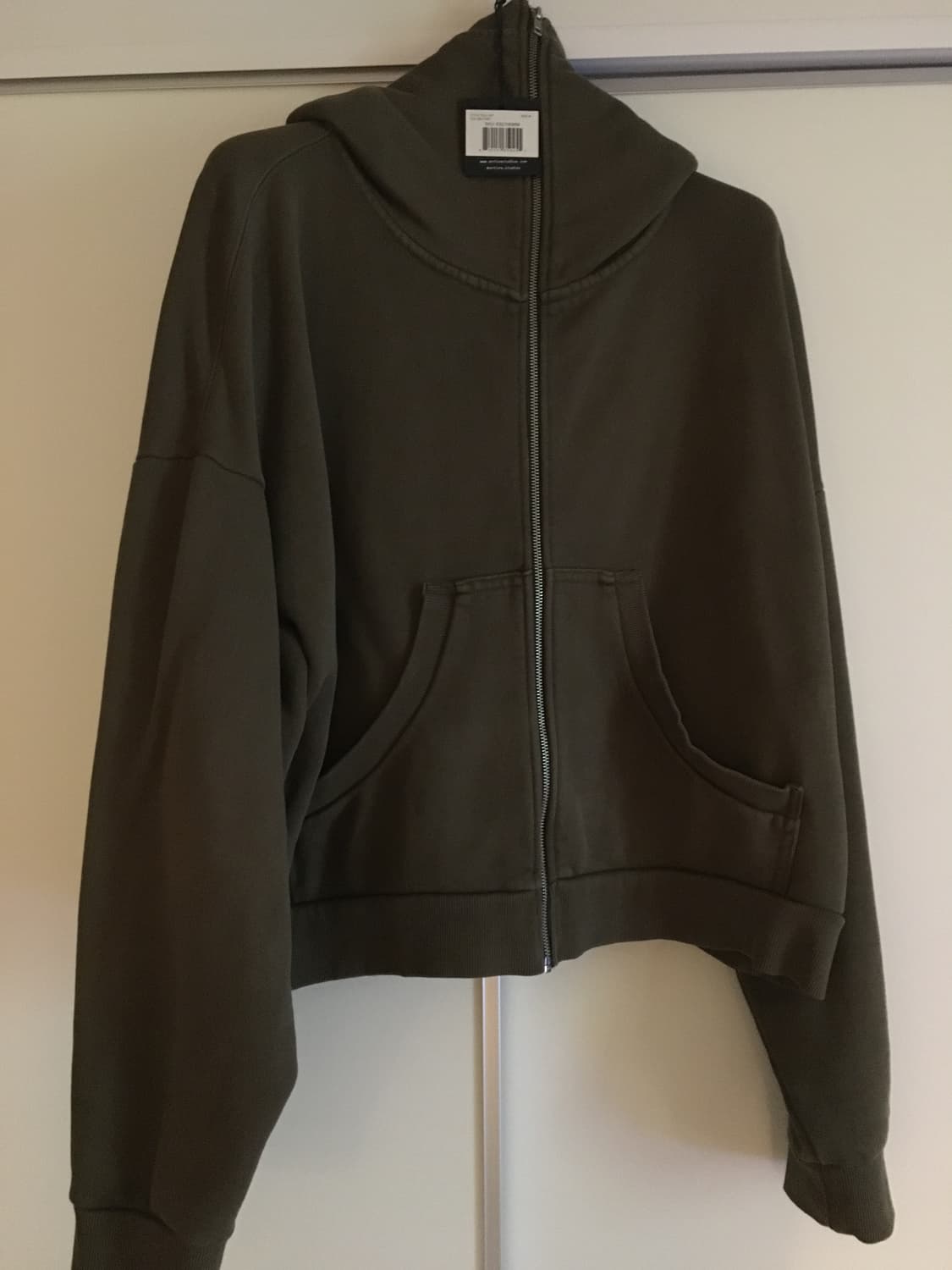 엔타이어스튜디오 후드집업 밀리터리올리브 M size 상품이미지1