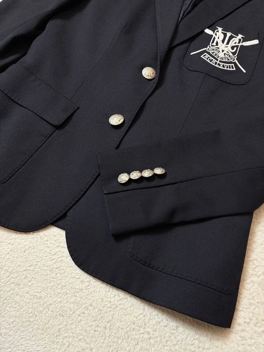 랄프로렌 00's RLC 자수포켓 은장 버튼 블레이저 PN6907 상품이미지5