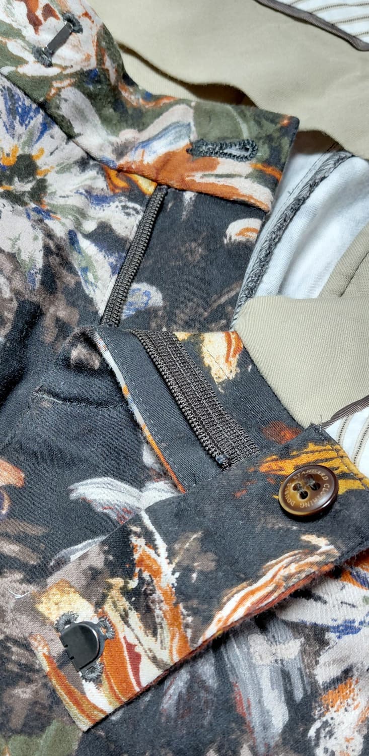 [일본38/무료배송] Sov. 일본 프리미엄 플로럴 패턴 슬림 팬츠 상품이미지4