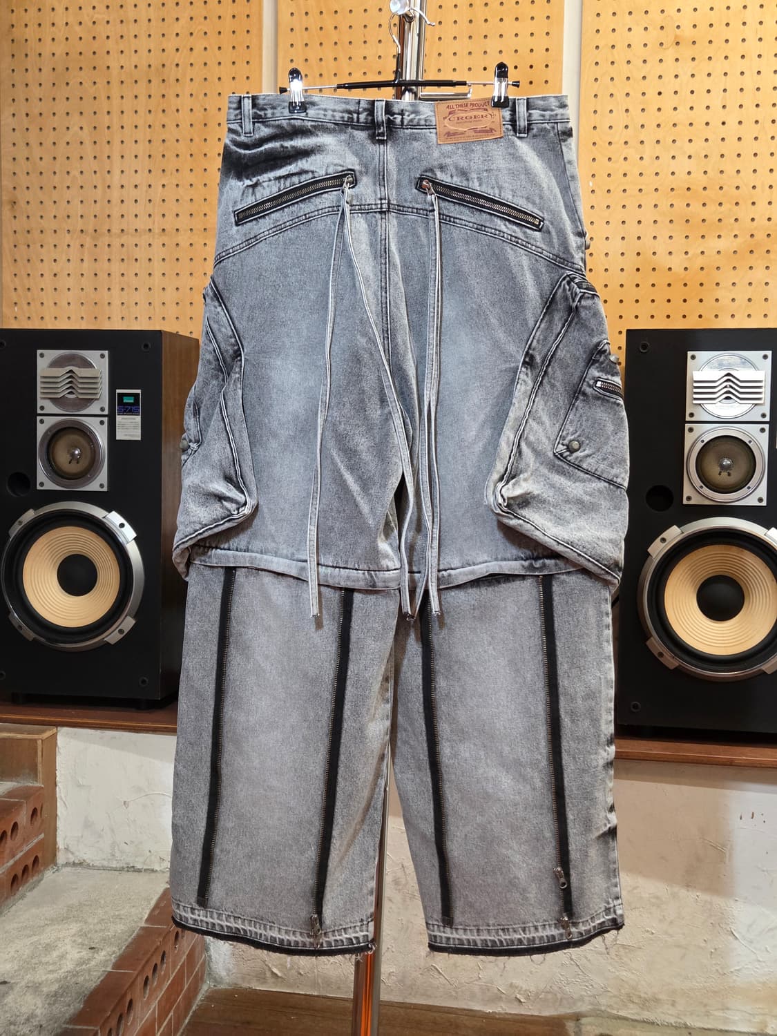 써저리 프로세스 그레이 카고 데님 팬츠 상품이미지6