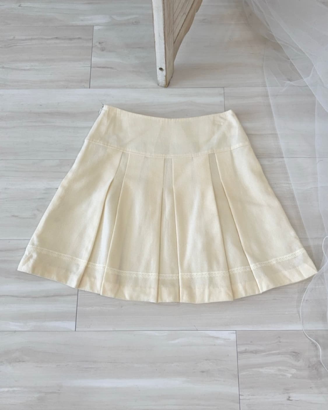 Butter ivory wool skirt 상품이미지5
