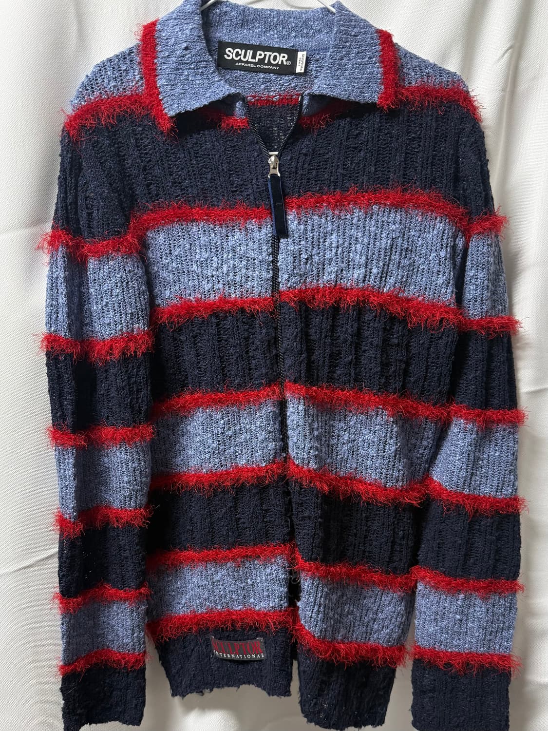 스컬프터 가디건 Mixed Yarn Collared Cardigan 상품이미지2
