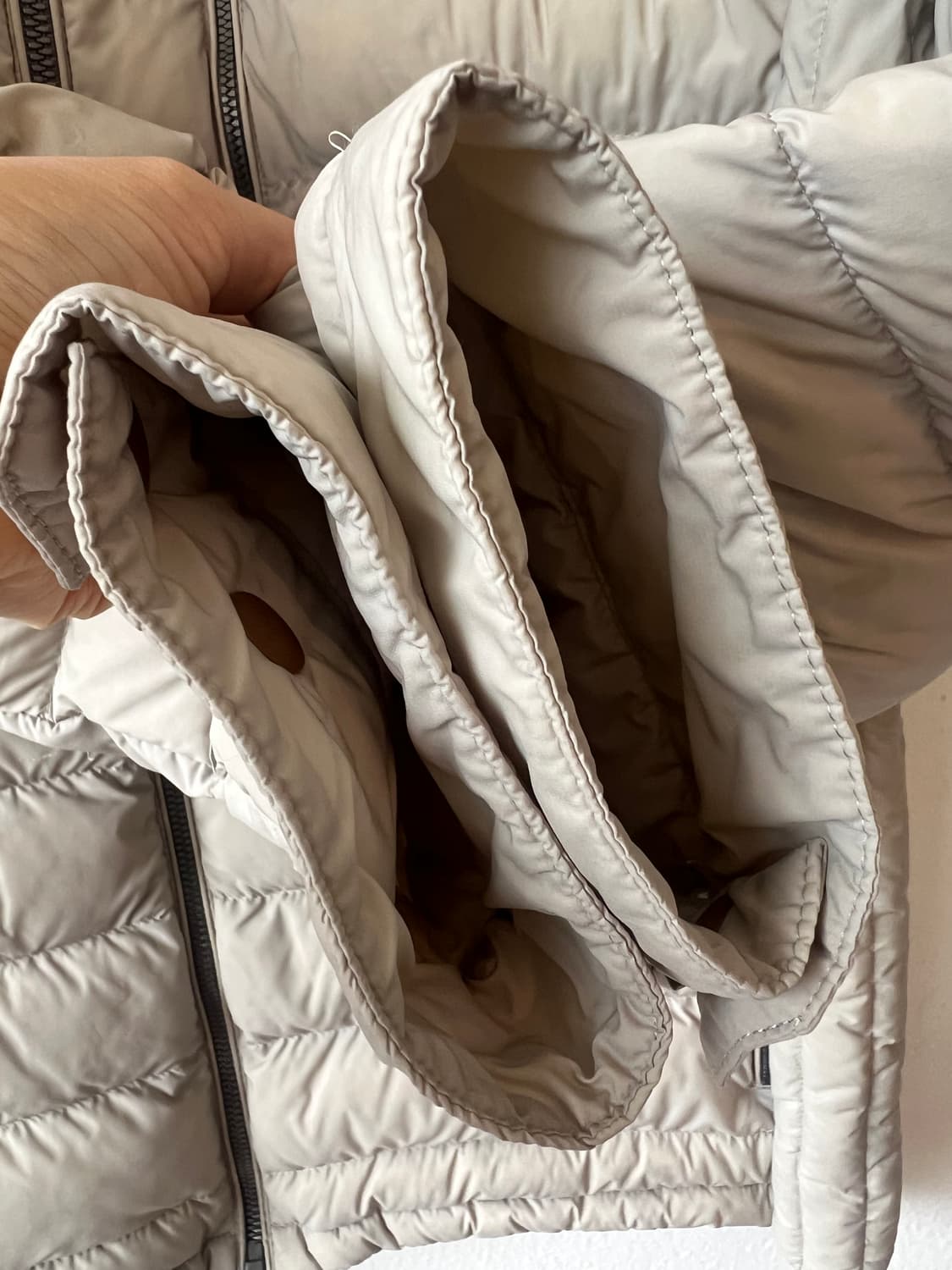 올젠 남성 베이지 구스다운패딩 간절기점퍼 상품이미지4