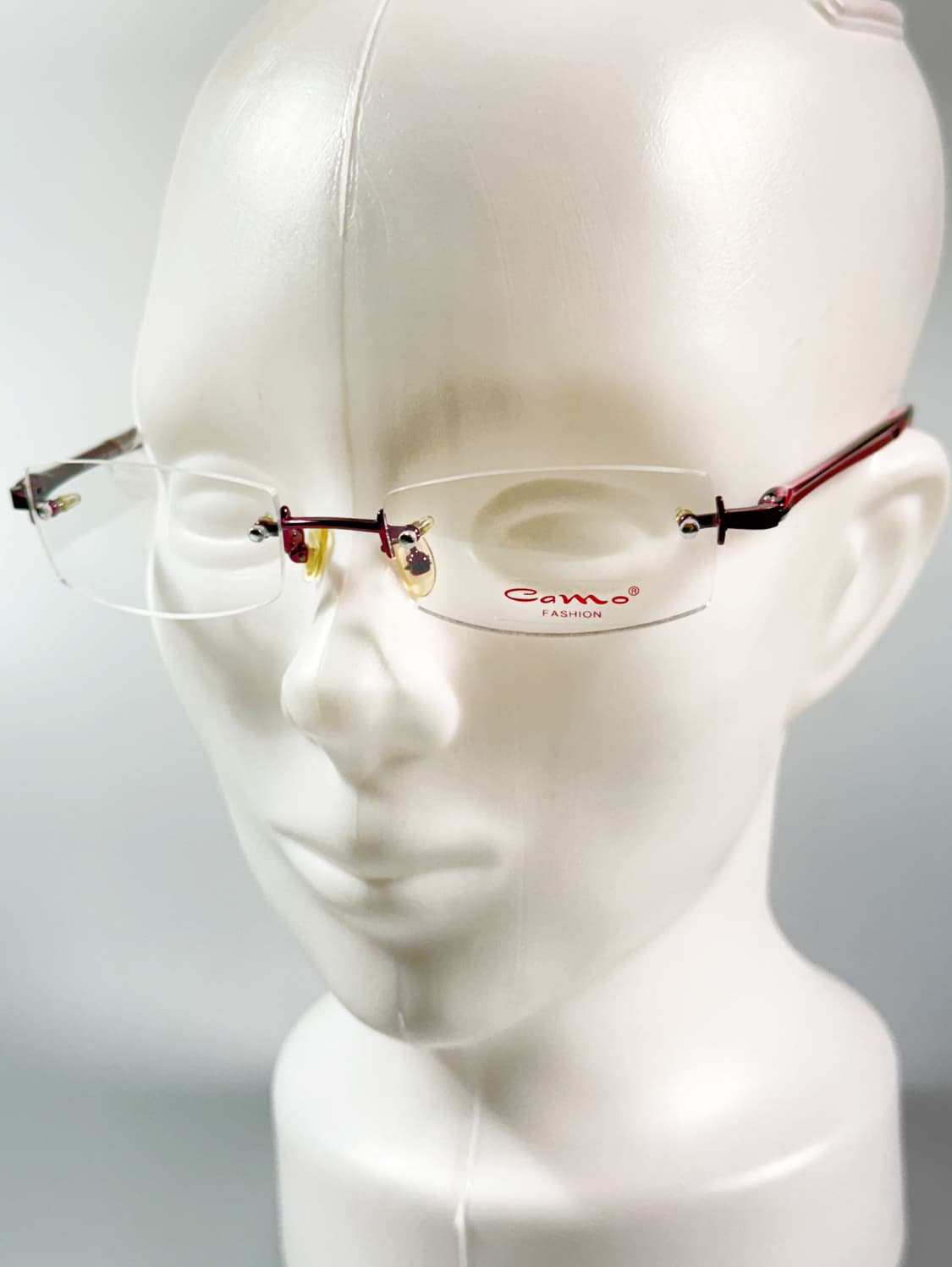 CAMO FASHION 무테 스퀘어 메탈 프레임 빈티지 안경 상품이미지8