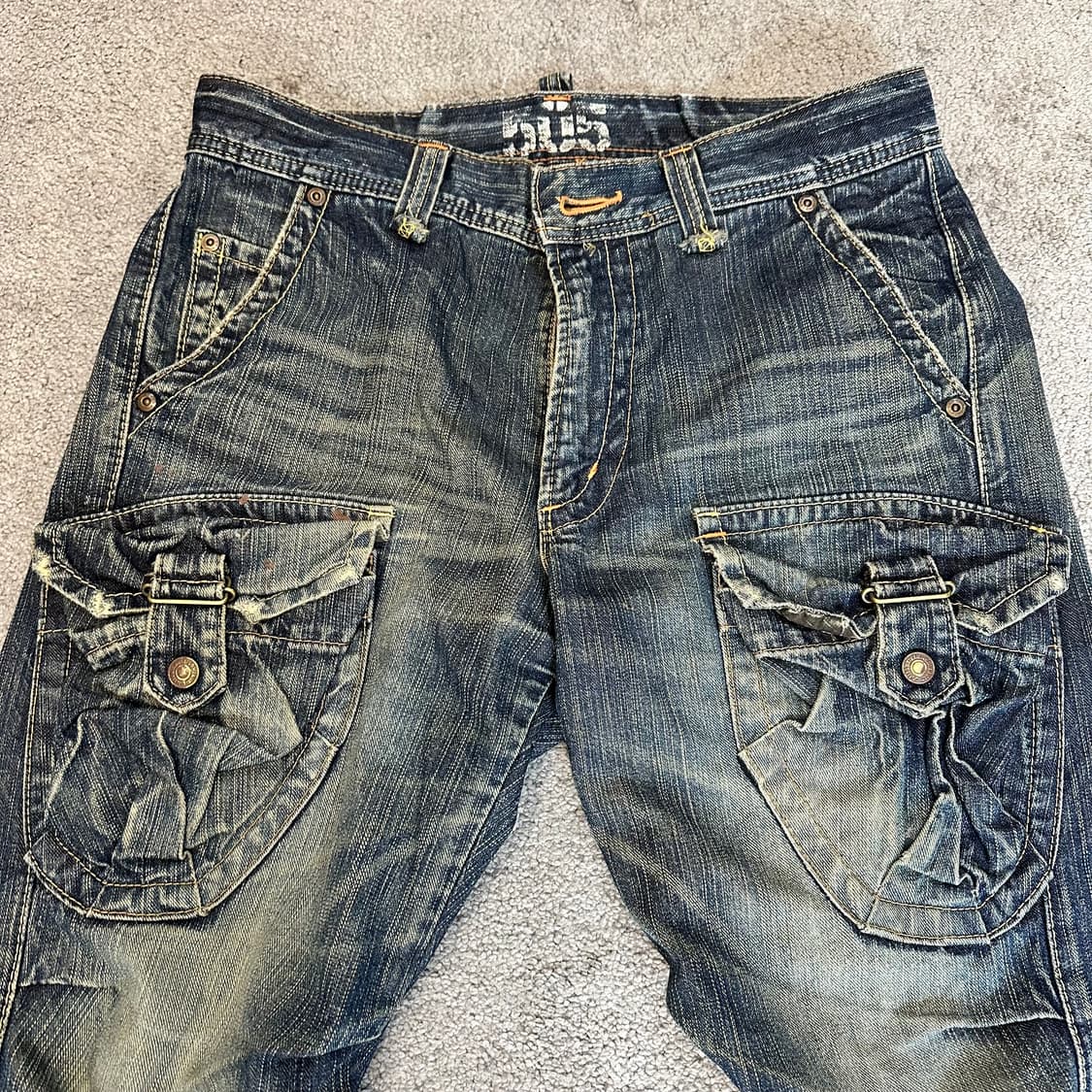 에드윈505 멀티 카고 포켓 부츠컷 데님 팬츠(32) 상품이미지4