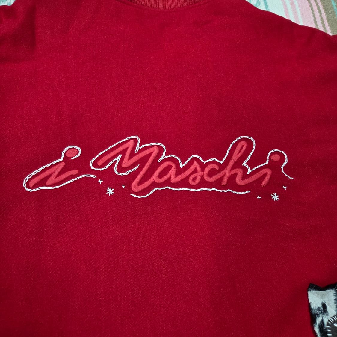 아플리케 패치워크 봄버자켓 상품이미지3