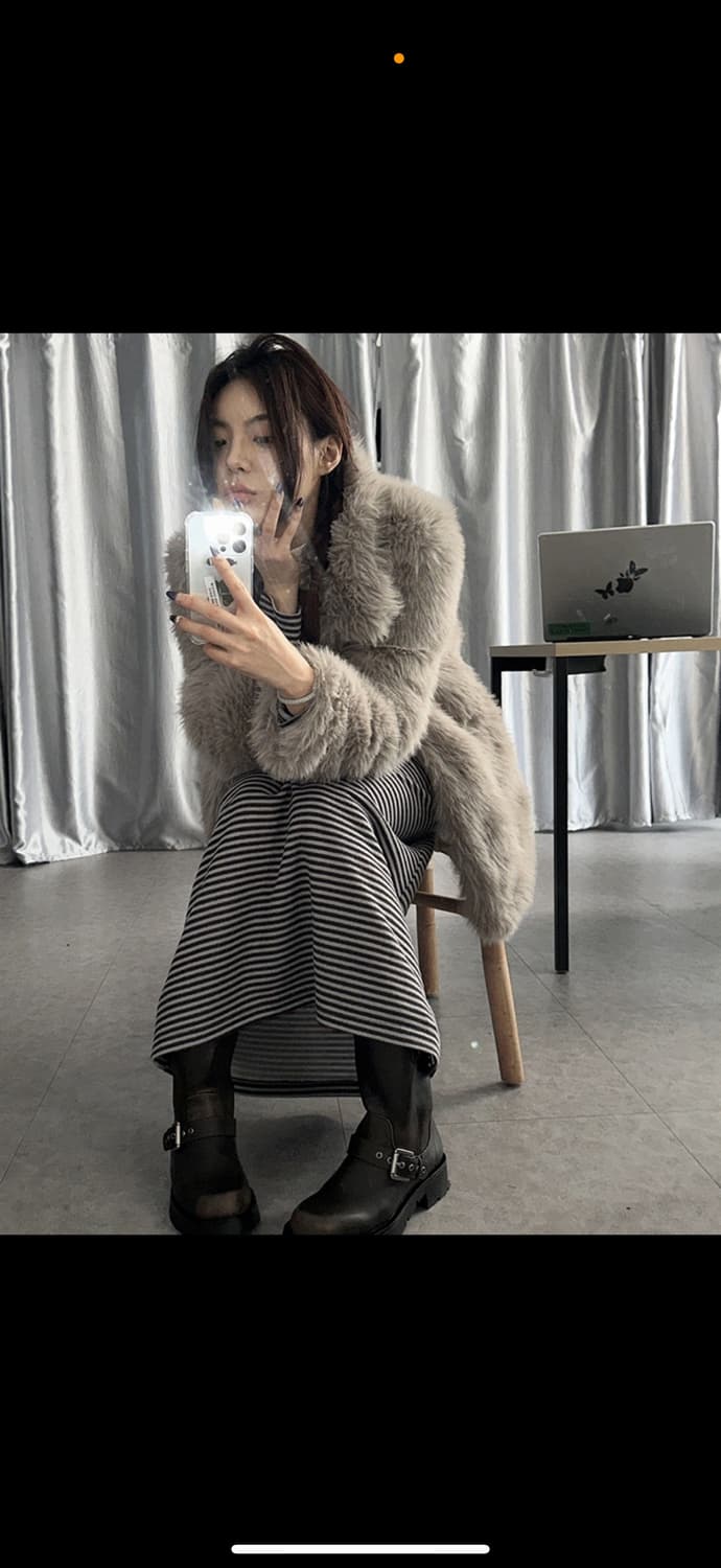 루루서울 시티 퍼자켓 상품이미지1