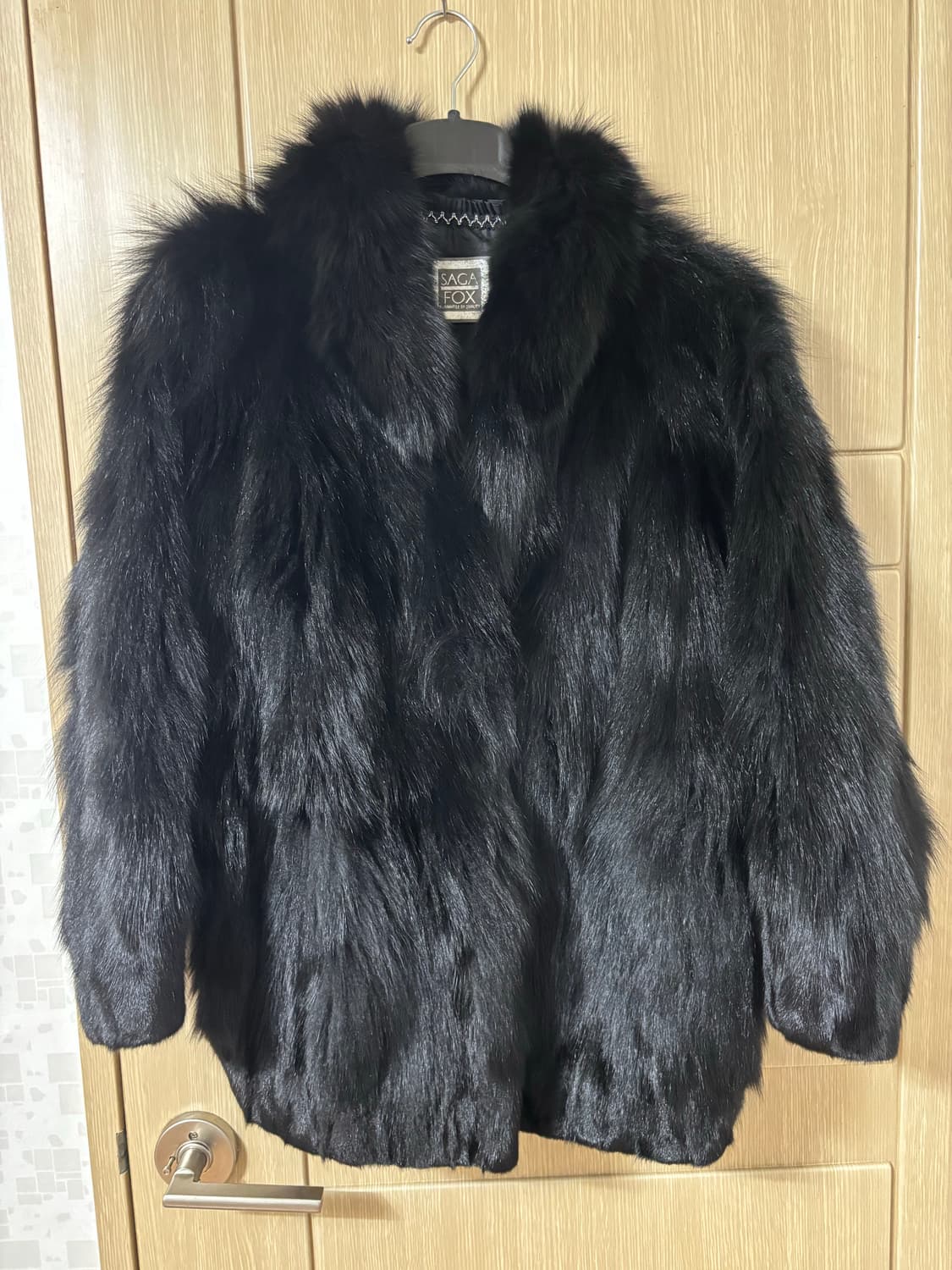 사가폭스 블랙 폭스퍼 자켓 상품이미지1