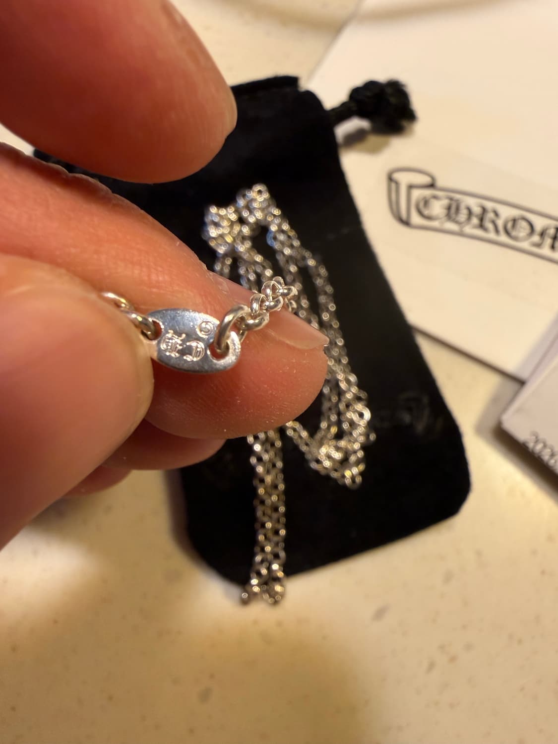 크롬하츠 롤체인 18in 미시착 새상품 상품이미지3