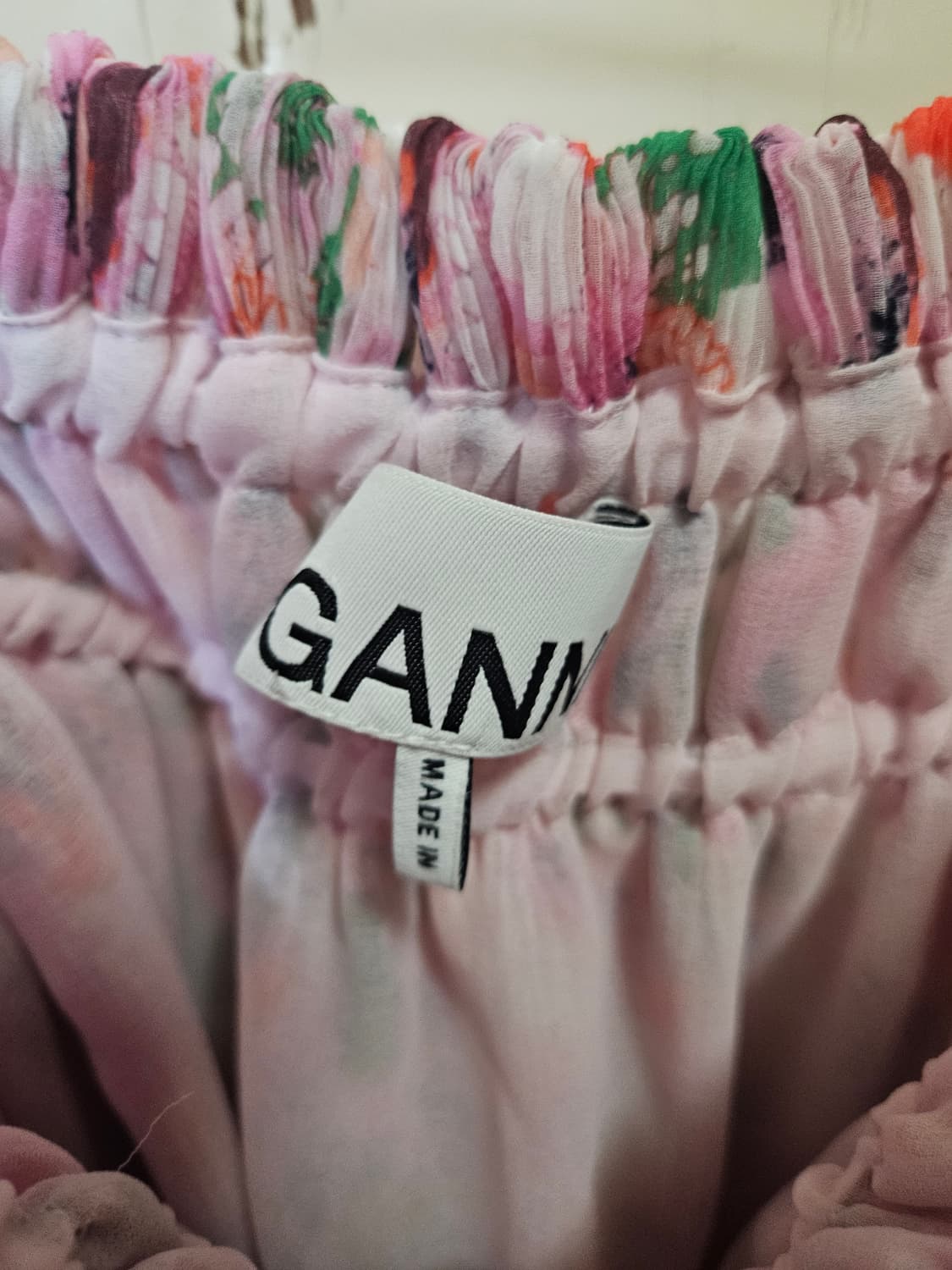55 ~ 66) 가니 GANNI 핑크 플로럴 블라우스 상품이미지4