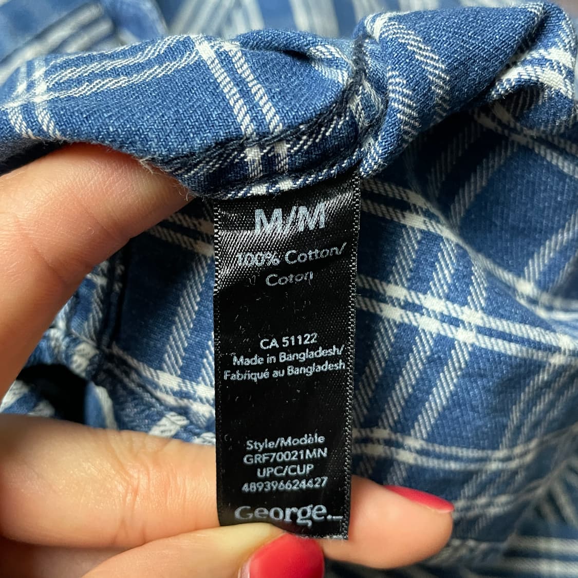 GEORGE 조지 빈티지 플랩포켓 코튼 체크 셔츠 A00672 상품이미지10