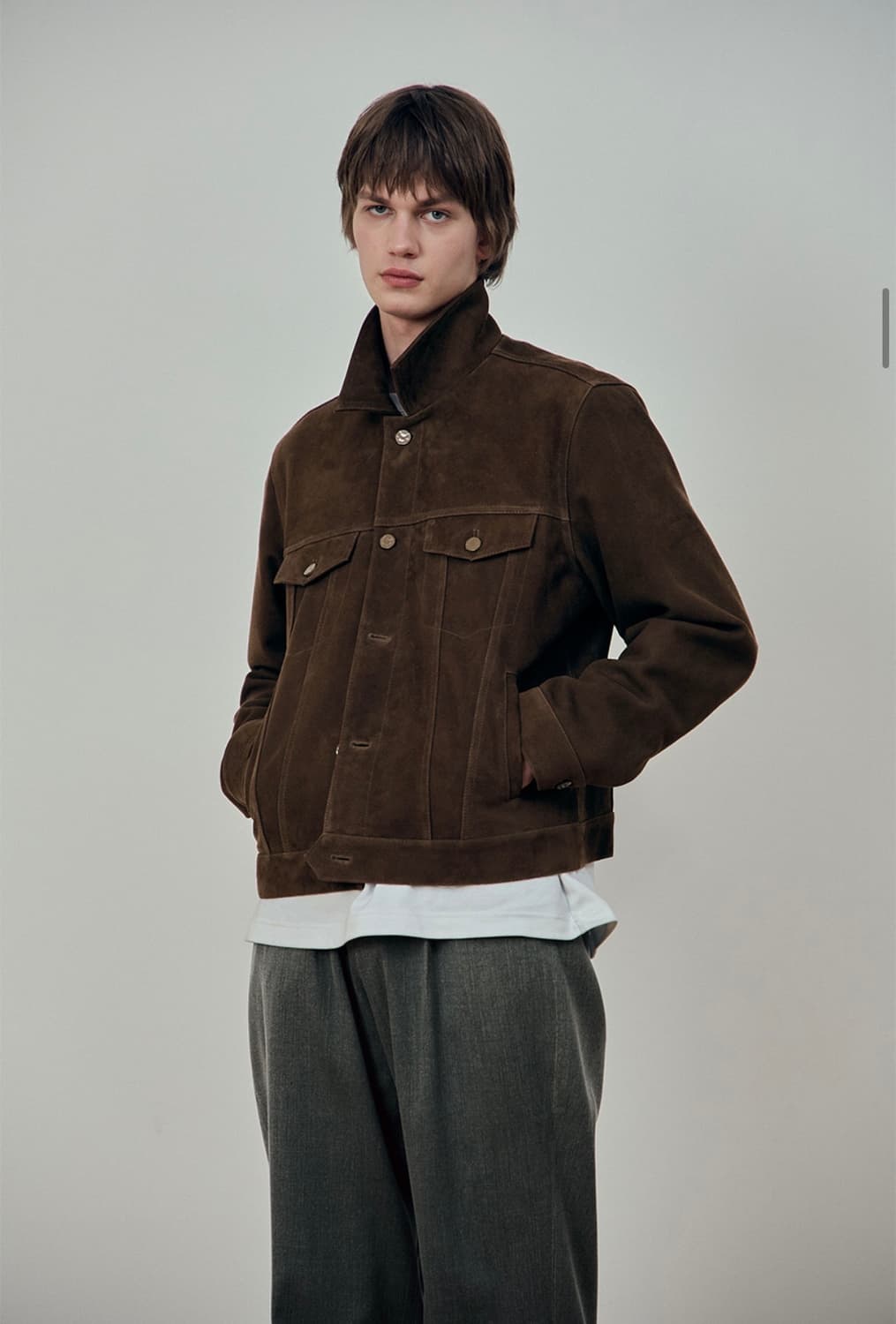 STU 고트 스웨이드 트러커 자켓 L [에스티유] 상품이미지1