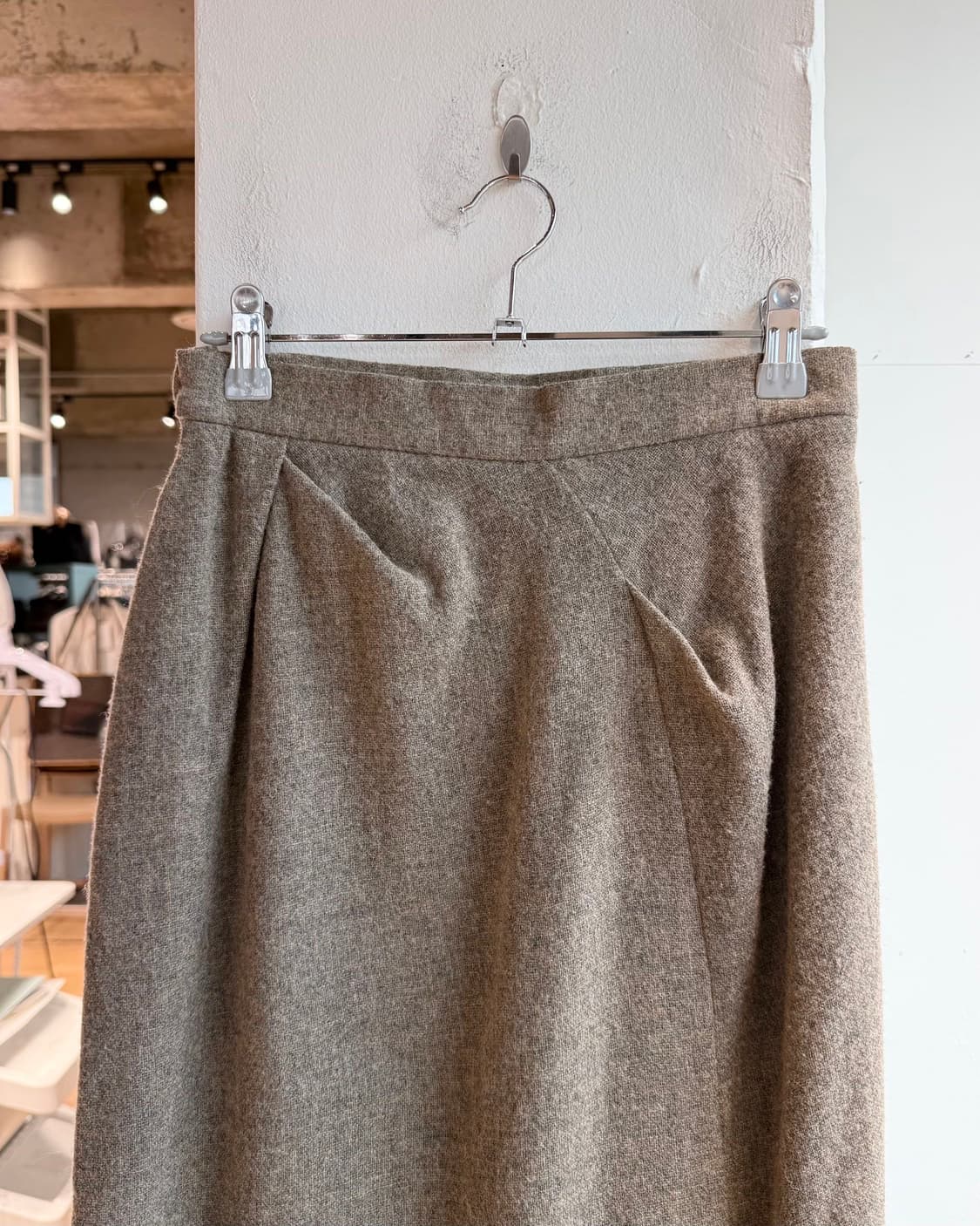 비비안 웨스트우드 레드라벨 브라운 울 미디스커트  상품이미지7