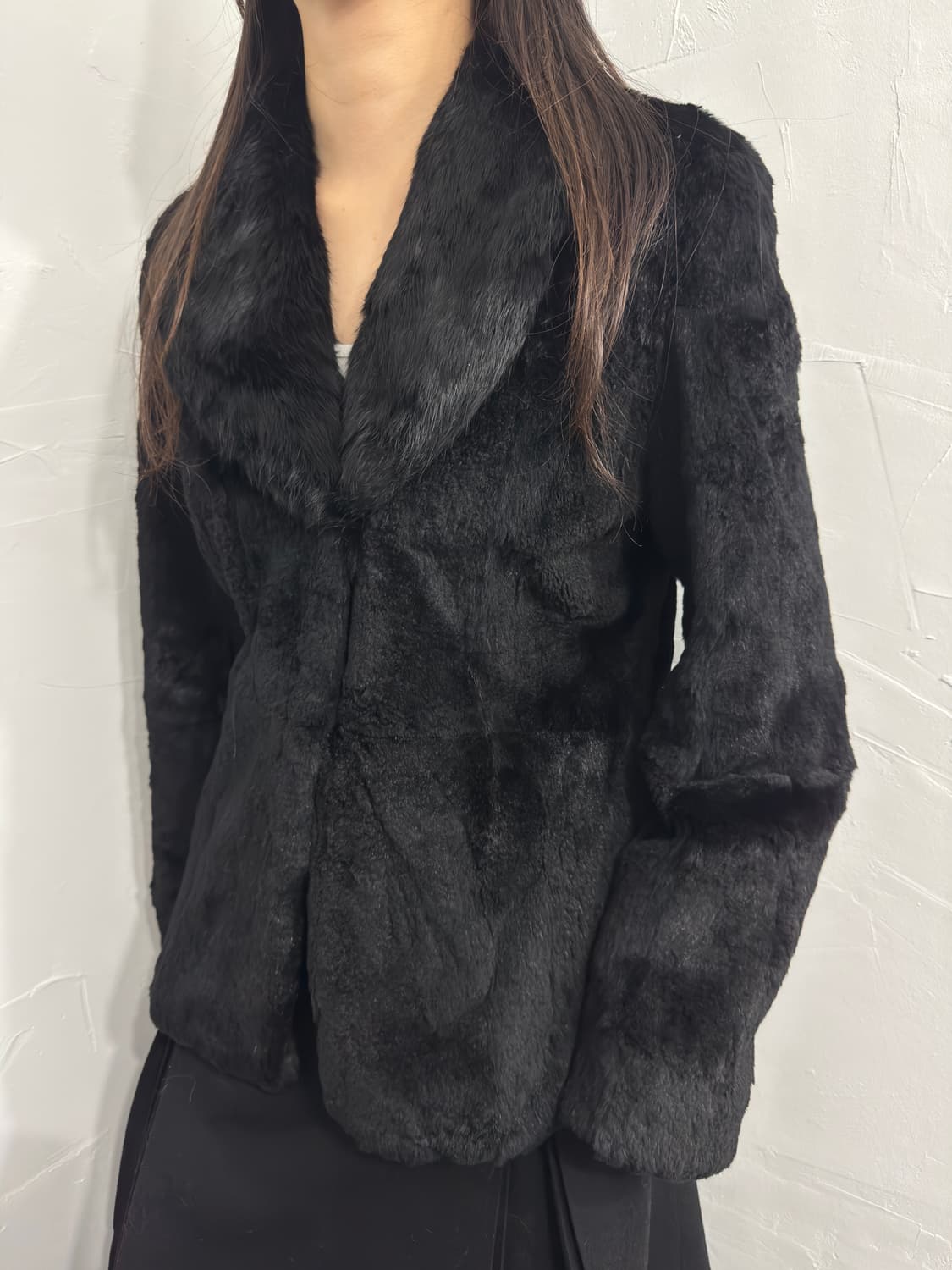black fur jacket 상품이미지4