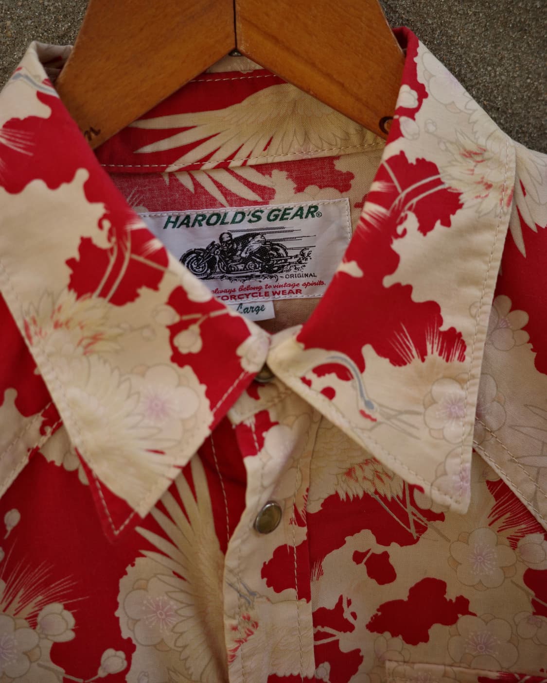 빈티지 Harold’s Gear 재패니즈 패턴 웨스턴 셔츠 상품이미지2