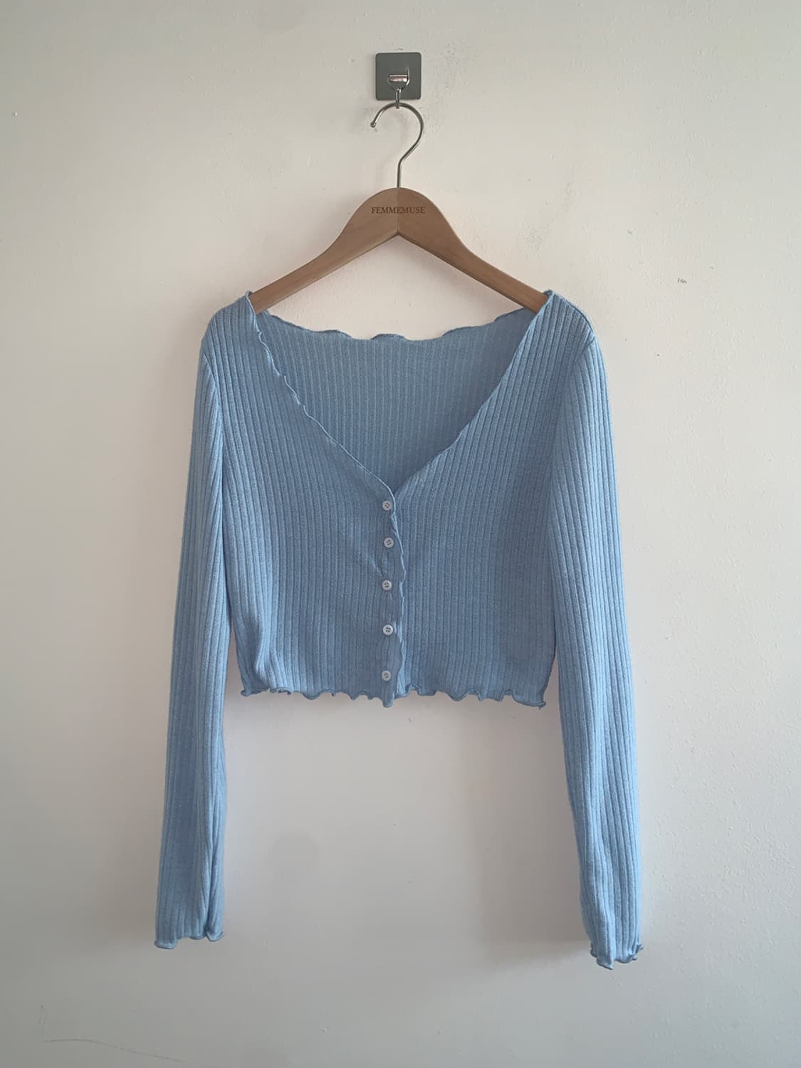 rill button cardigan(sky blue) 상품이미지1