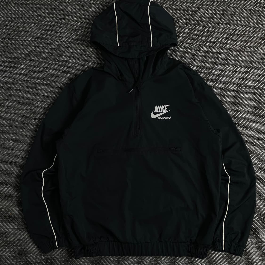 나이키 빅로고 블랙 우븐 아노락 웜업o 3622 상품이미지2