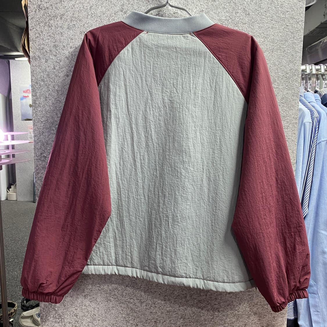 블랙업 빅로고 나일론 배색 누빔 웜업 B2887 상품이미지5