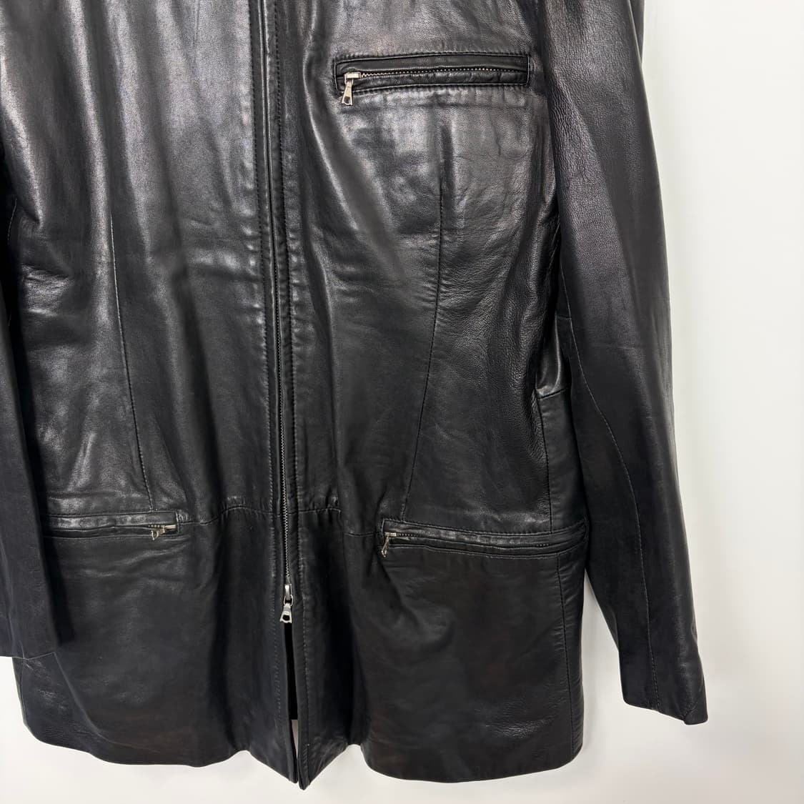 Dkny 도나카란뉴욕 가죽 집업 자켓 코트 상품이미지7