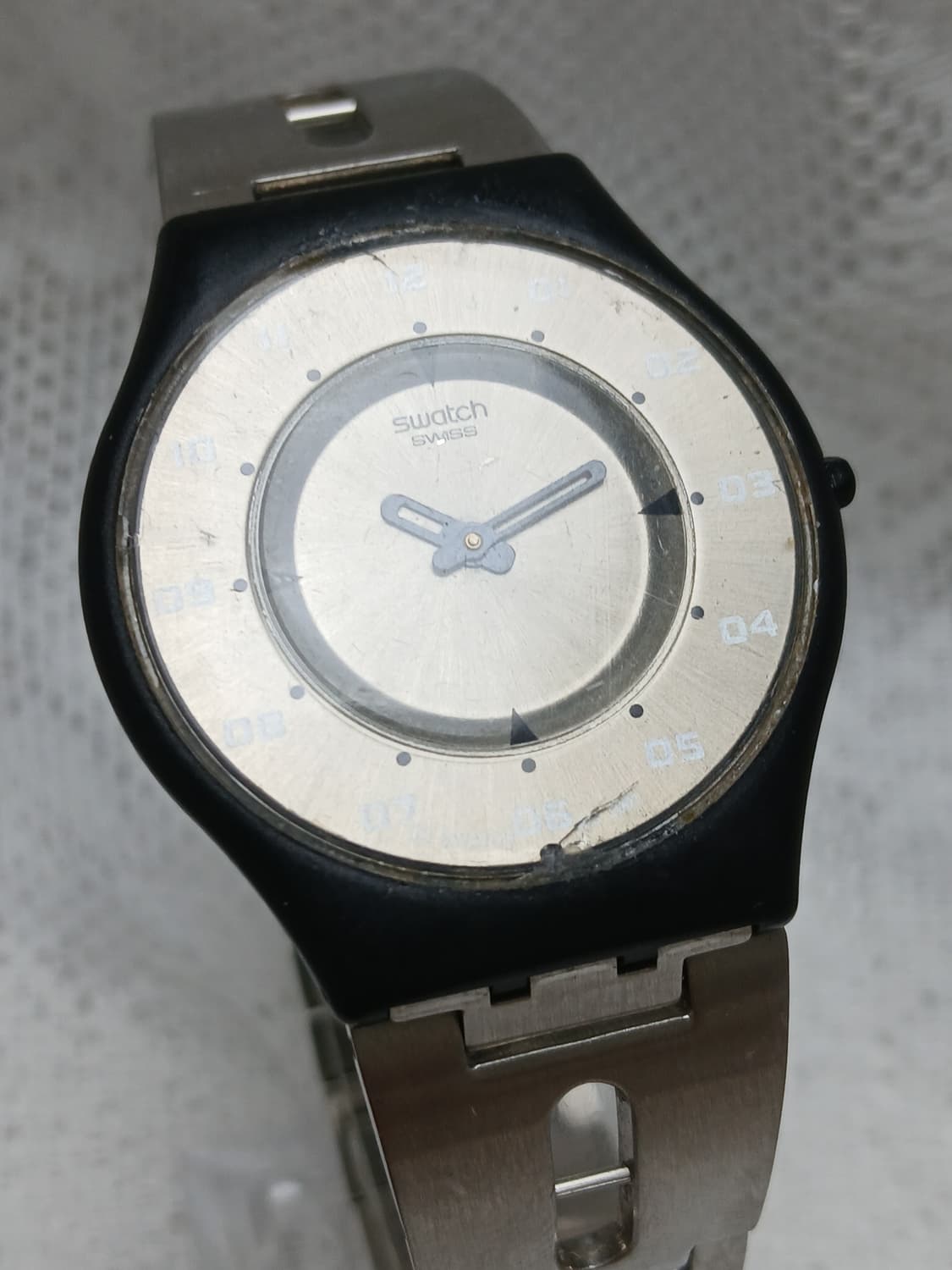 90s 빈티지 스와치 skin 쿼츠 시계 상품이미지2
