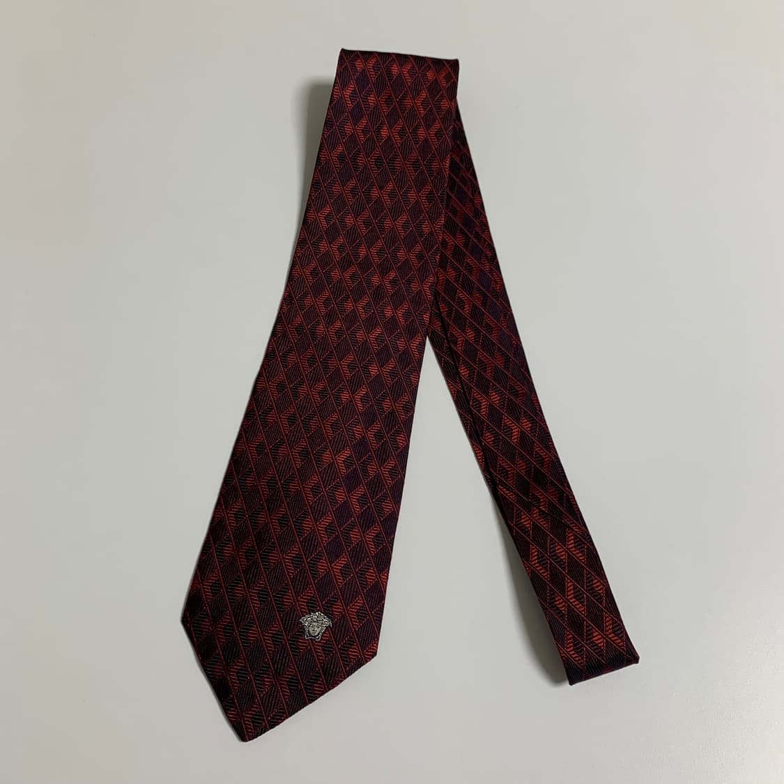 베르사체(VERSACE) 심플로고 클래식 명품넥타이 100실크 이태리 상품이미지8