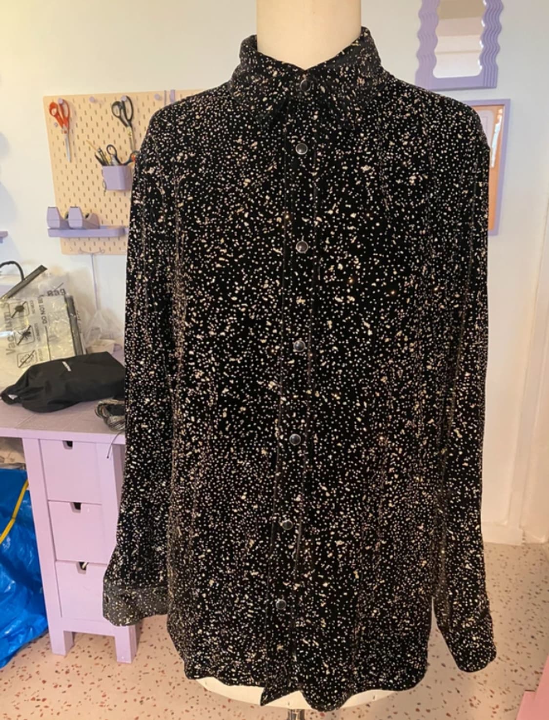 생로랑 글리터 셔츠 상품이미지2