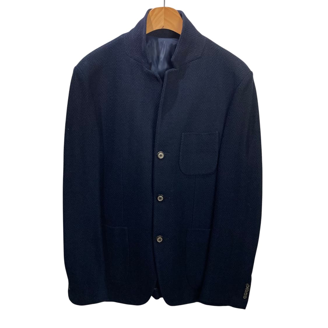 솔리드옴므 네이비 면 블레이져 상품이미지2