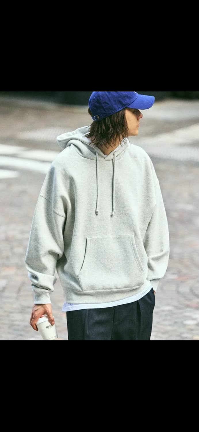 프릭스스토어 숏랭스 12온스 헤비웨이트 후디(라이트그레이) 상품이미지3