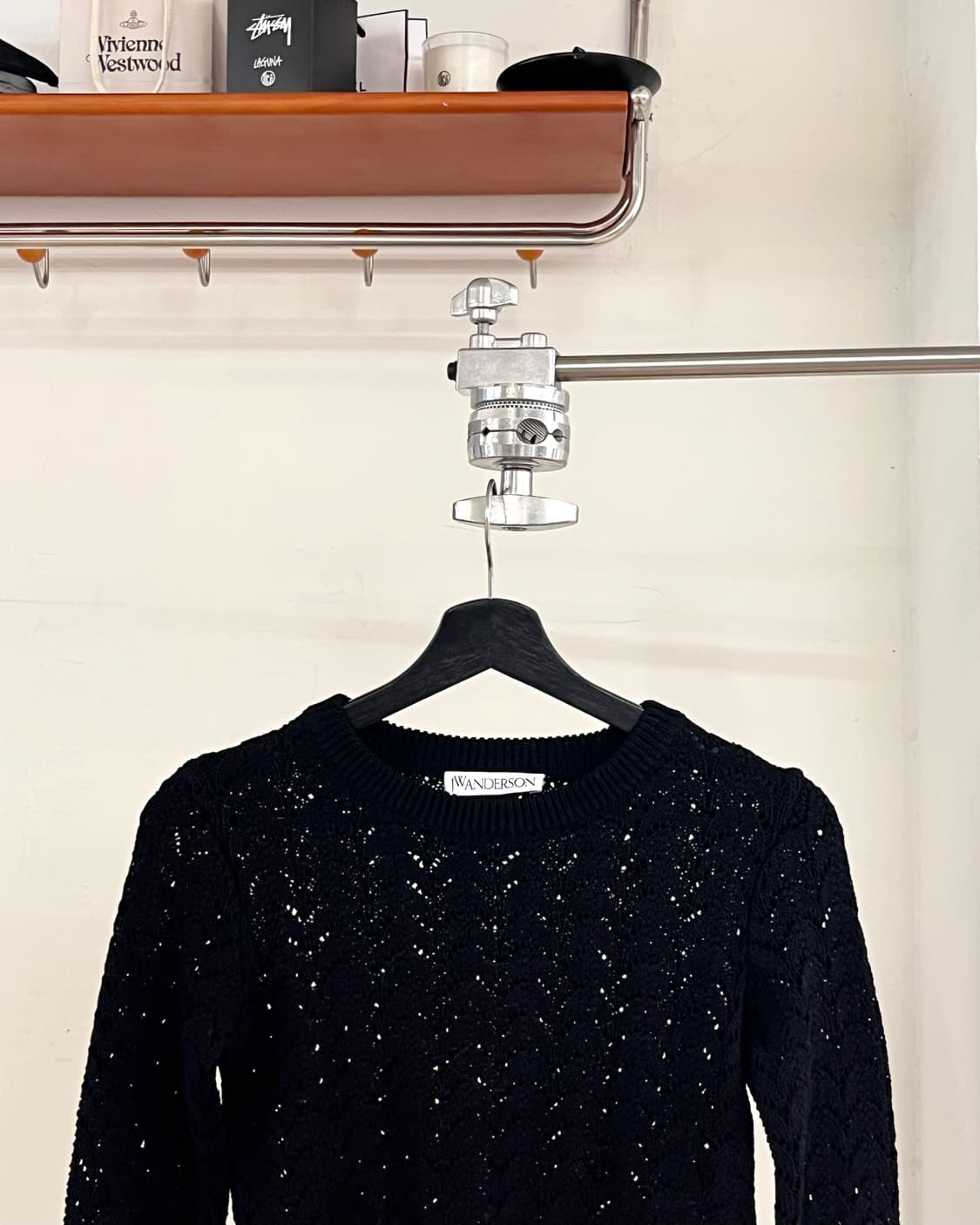jw앤더슨 블랙 오픈 니트 롱슬리브 상품이미지2